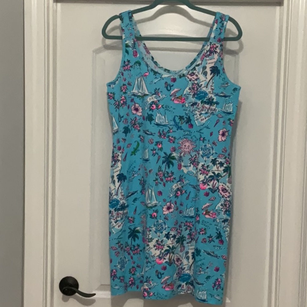 Lilly Pulitzer Amalfi Blue Tank Dress